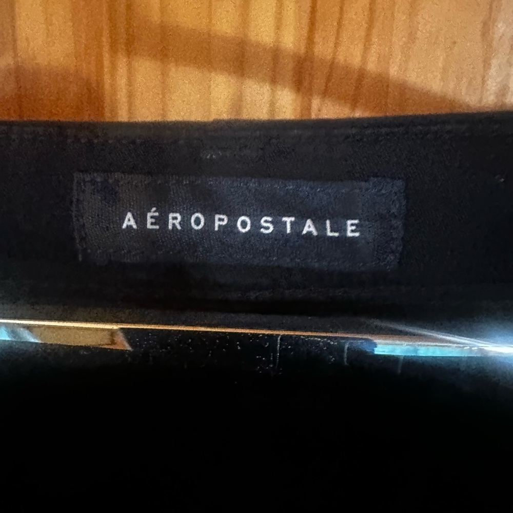 Aéropostale skinny pants with tapered legs color, black